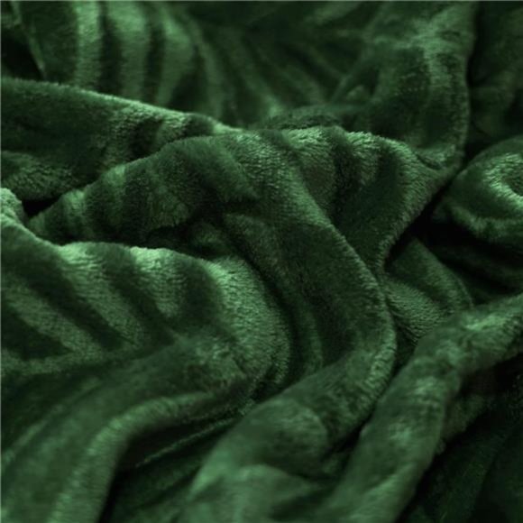 Super Soft Flannel Fleece Throw Blanket, Lightweight Cozy Warm Leaves Textured - Picture 6 of 7